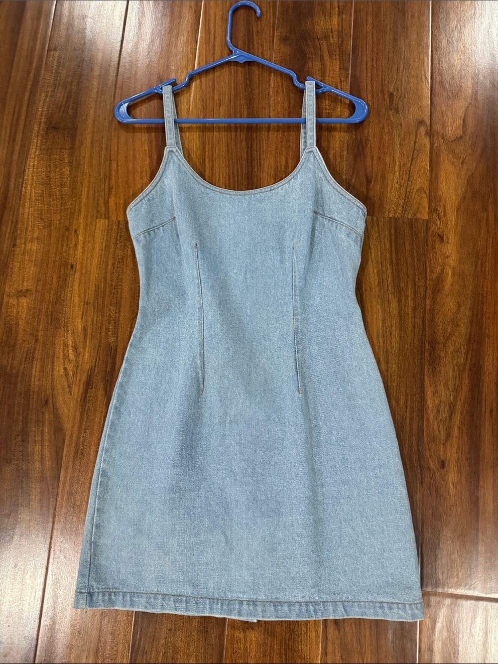 Classic Light Blue Denim Tank Dress
